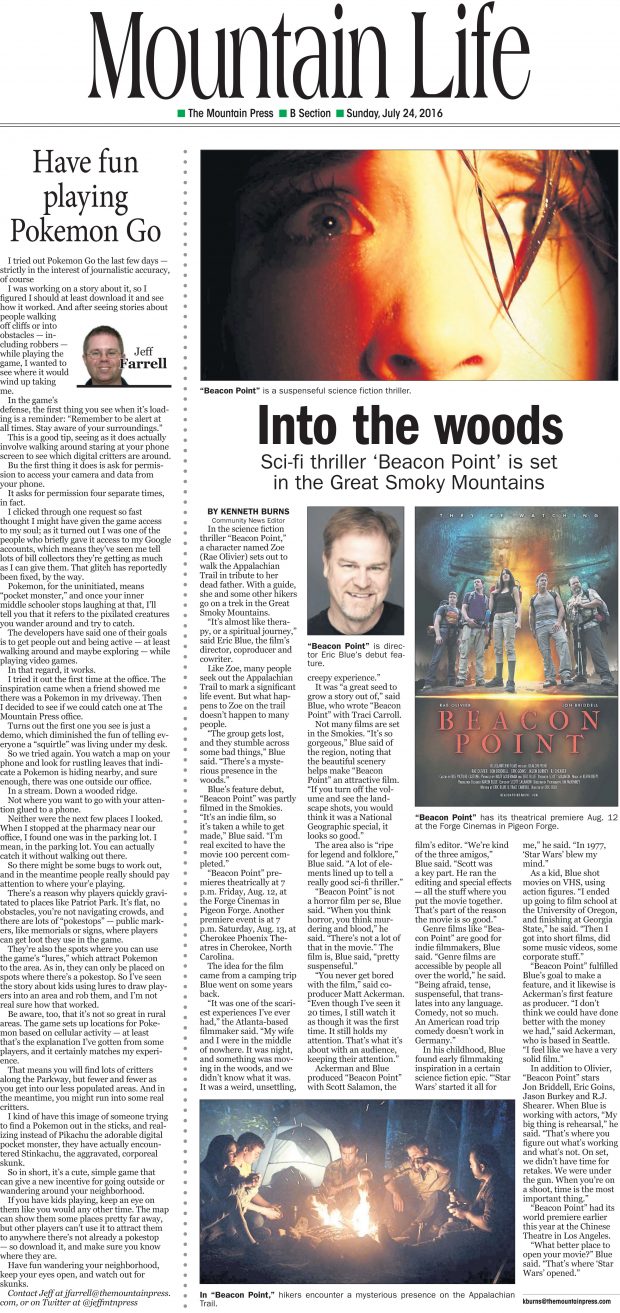 Beacon Point Mountain Press article